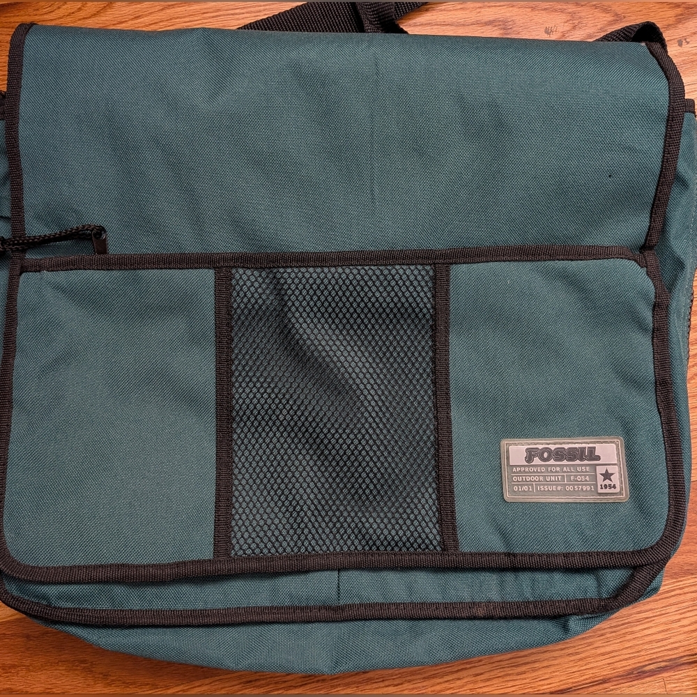 Fossil Y2K Dark Green Messenger Bag